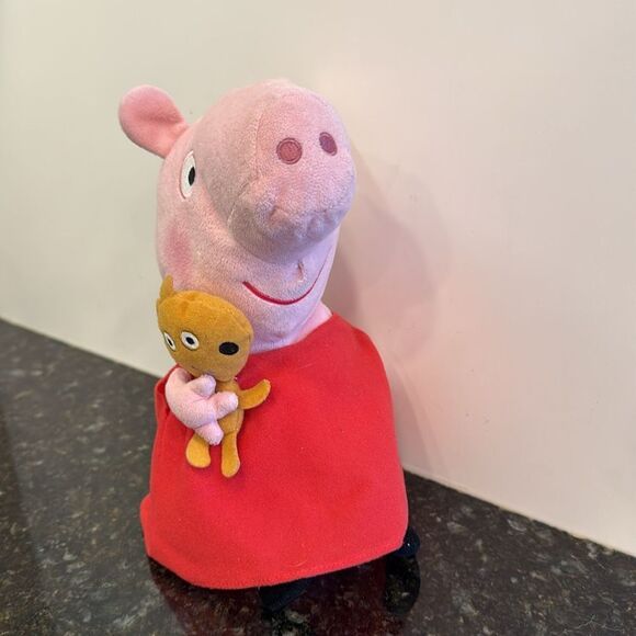 Ty Beanie Buddy-Peppa Pig with Teddy Bear-12" Adorable and Soft - Picture 2 of 6